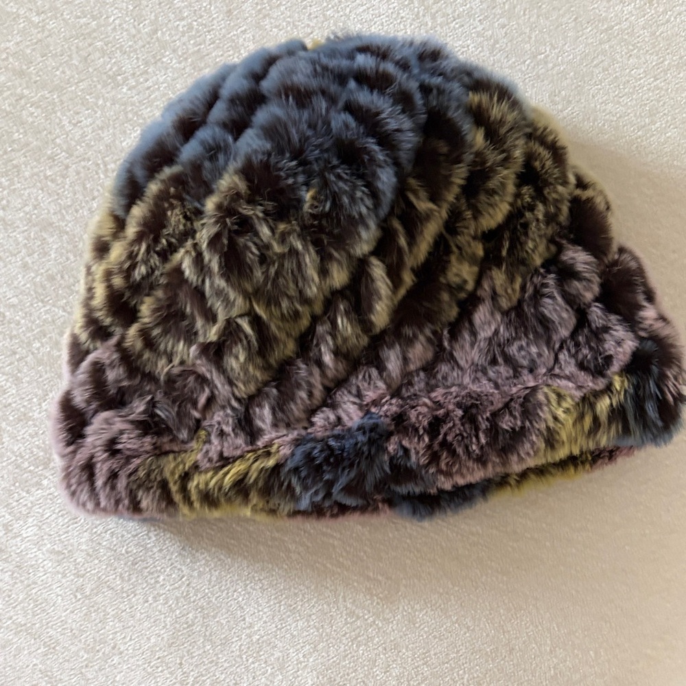 Chic Multicolor Fur Hat